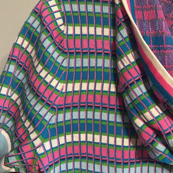 BNWT Lilly Pulitzer Sz XL Avington Sweater - Turquoise Shore Mermaid Stripe - Picture 4 of 5